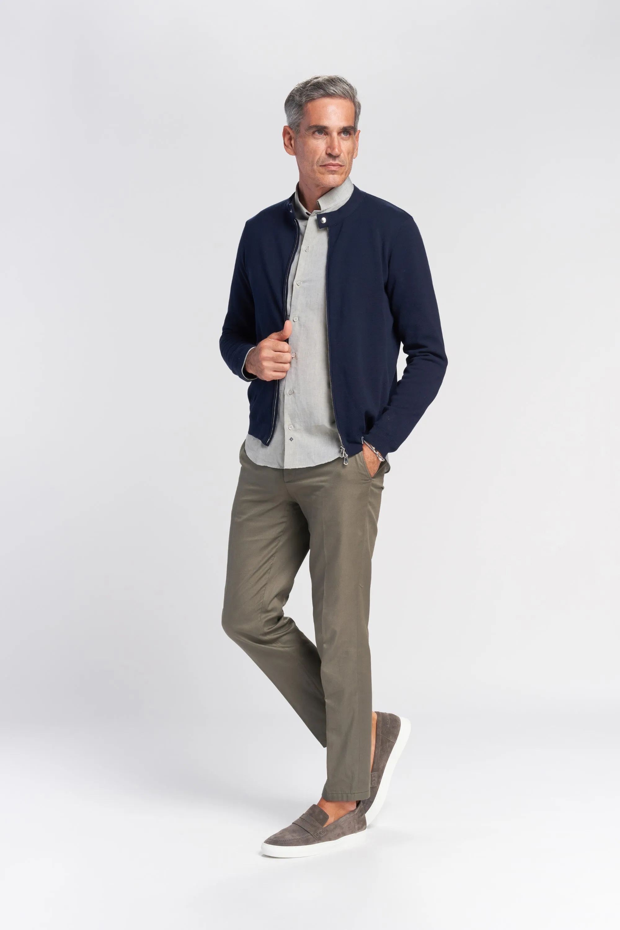 Boris Chino Pants Luxury Gabardilia (Milk)