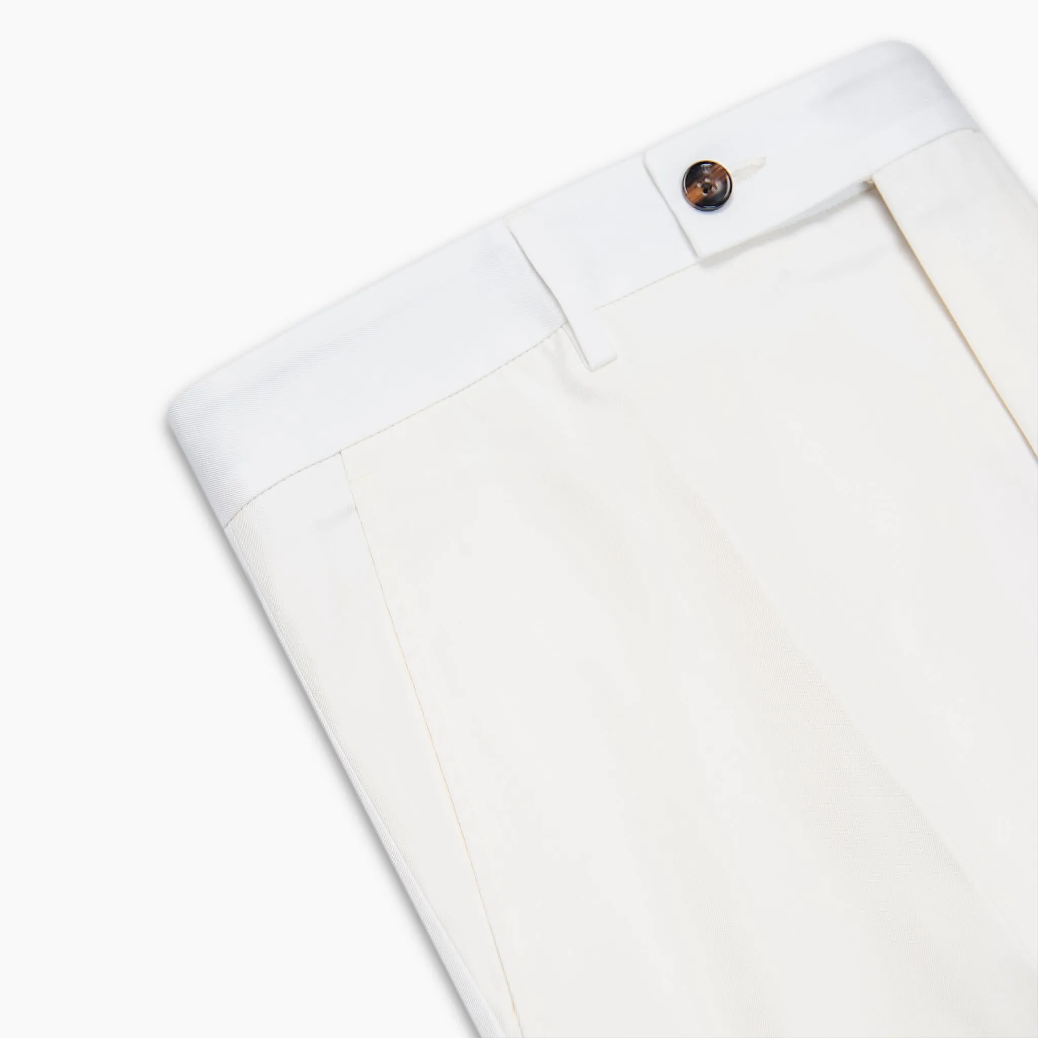 Boris Chino Pants Luxury Gabardilia (Milk)