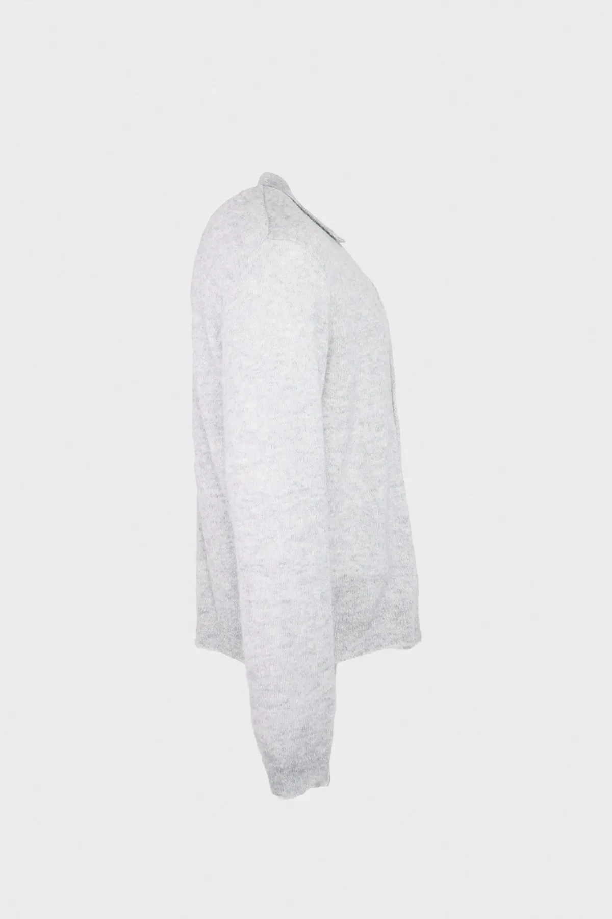 Evening Polo - Dust Melange Fuzzy Alpaca