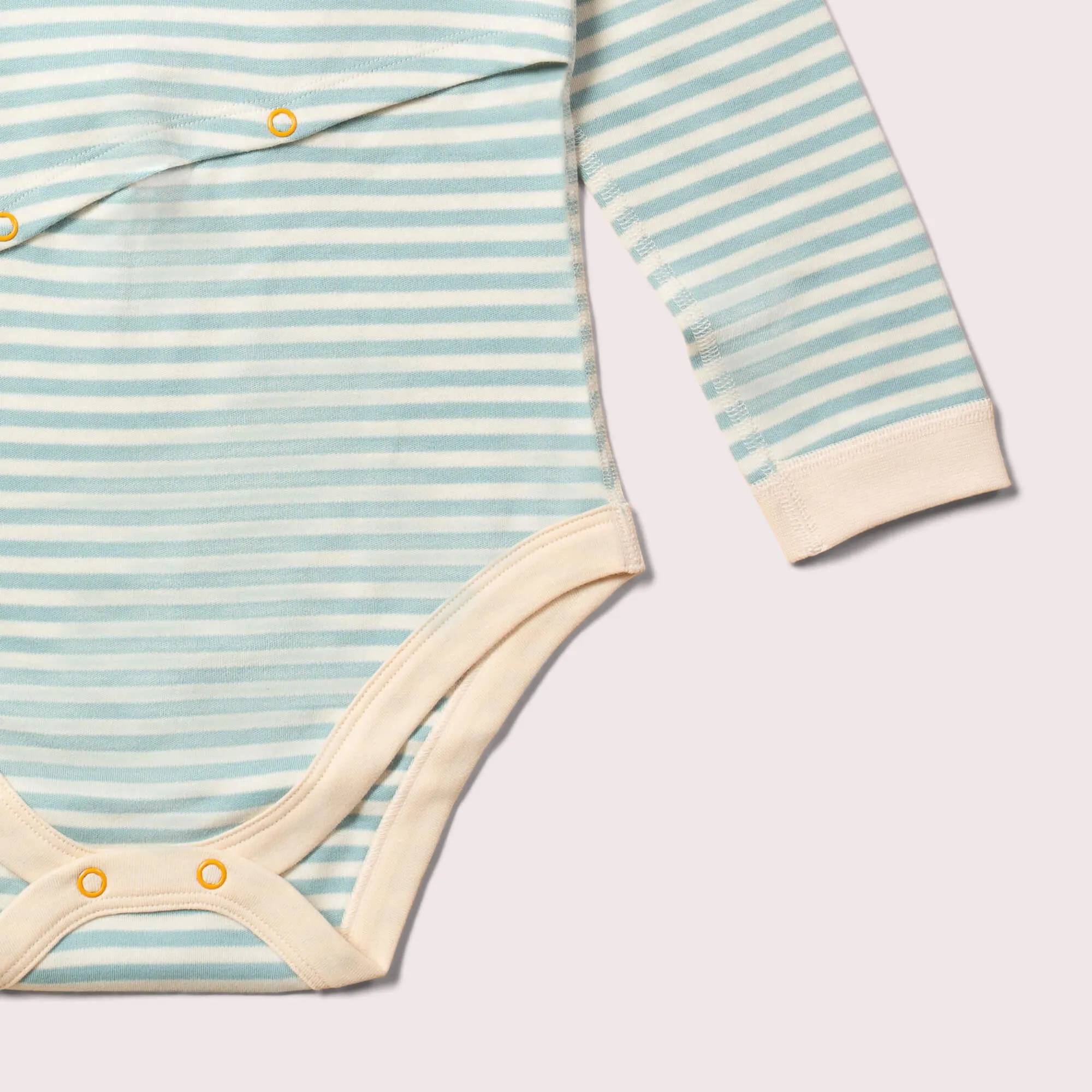 Powder Blue Easy Feeding Adaptive Bodysuit